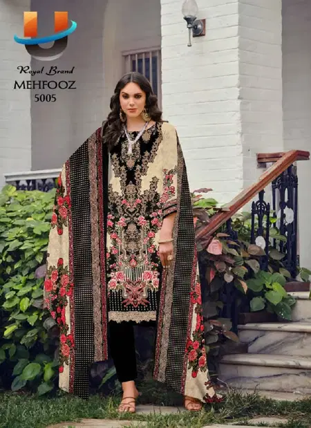 Royal Mehfooz Vol 5 Soft Cotton Dress Material Wholesale Shop In Surat
